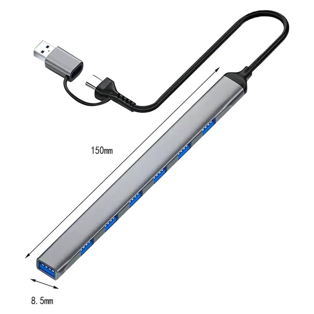 هاب 7 پورت USB 3.1 USB-C مدل P-NET T-7602 — تصویر ۳