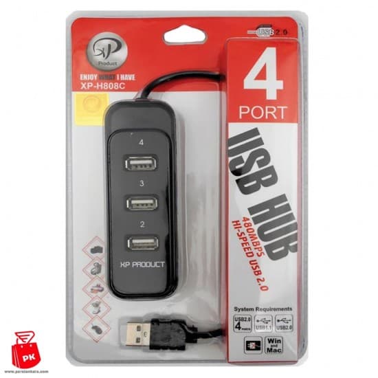 هاب 4 پورت 2.0 USB ایکس پی پروداکت XP-H808