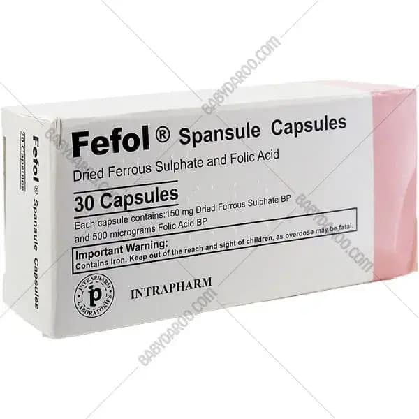 کپسول ففول (فیفول) اینترافارم ۳۰ عددی FEFOL