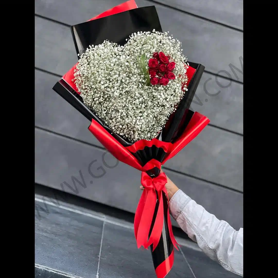 دسته گل طرح قلب خاص — تصویر ۲