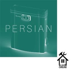 فلاشتانک پرشین سفید با دکمه کروم خوشبو کننده محیط ایمن آب — تصویر ۳