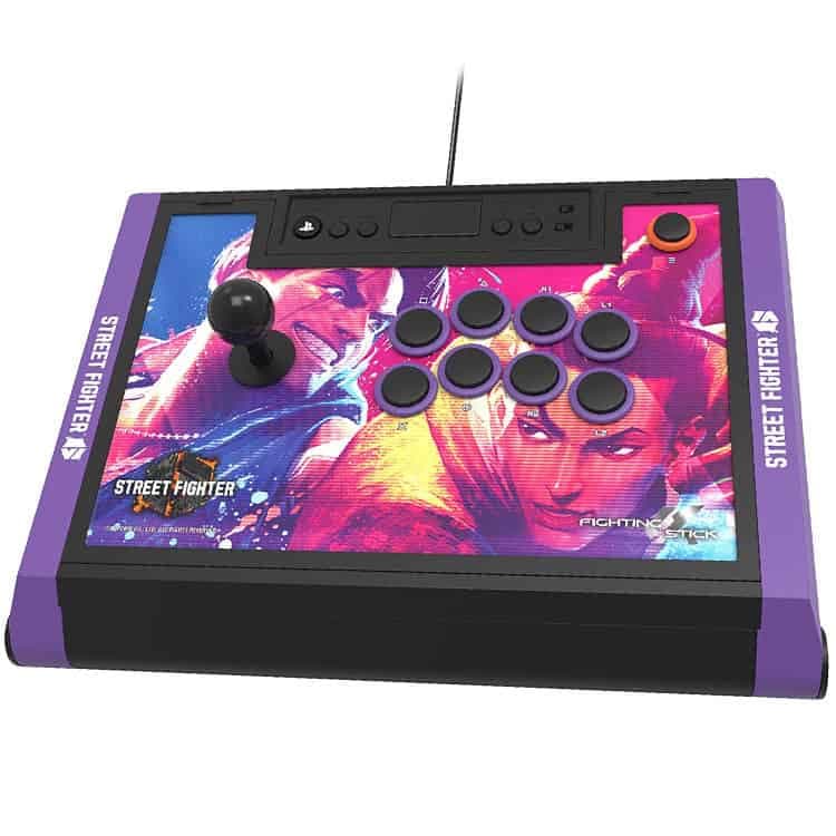 گیم پد HORI Fighting Stick Alpha طرح Street Fighter Edition – مخصوص PS5