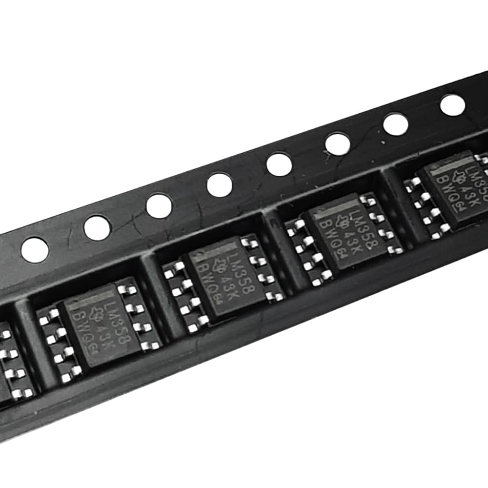 آی‌سی تقویت‌کننده عملیاتی تگزاس اینسترومنتس مدل LM358DR پکیج SOIC-8 رول ۲۵۰۰ عددی — تصویر ۳