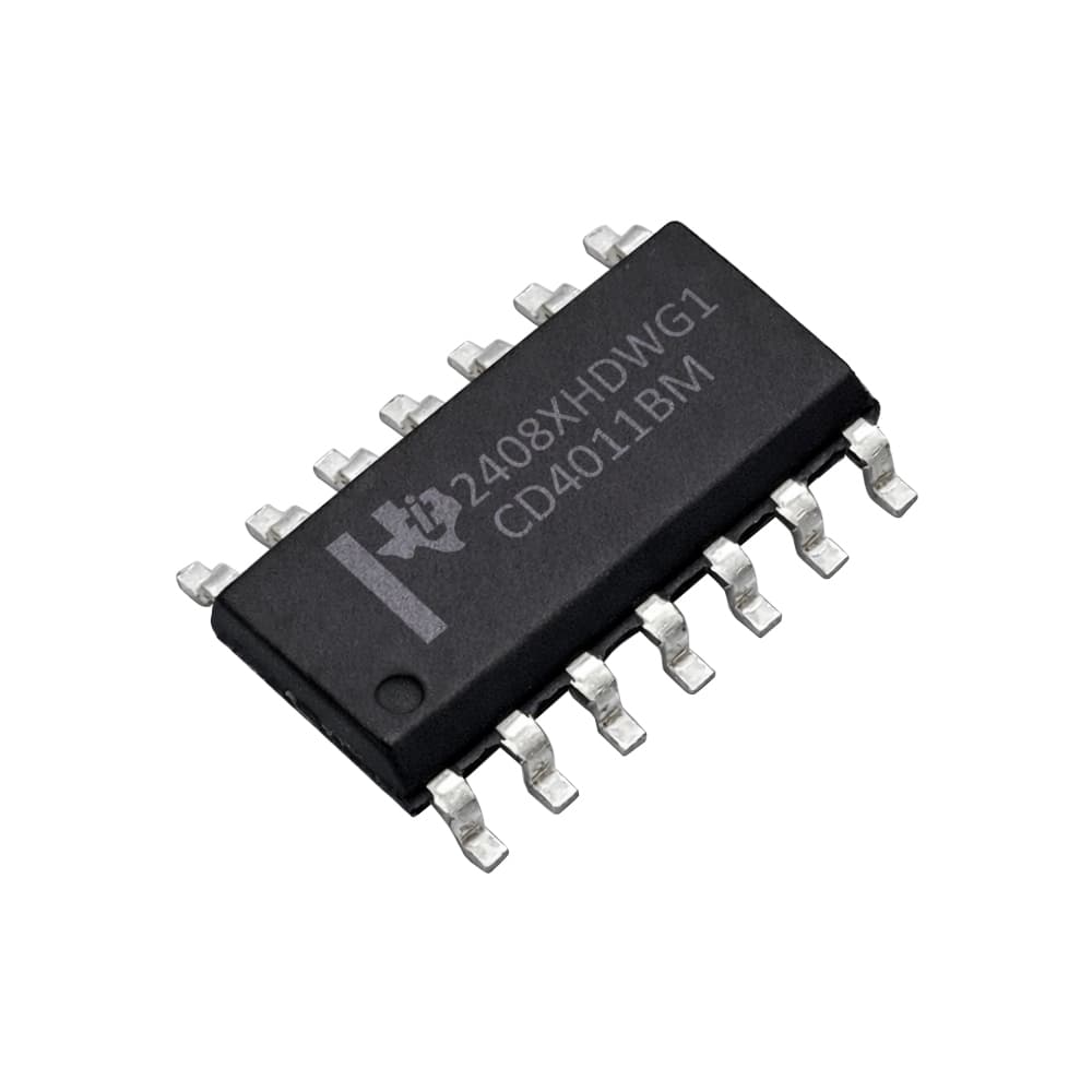 آی‌سی گیت NAND تگزاس اینسترومنتس مدل CD4011BM پکیج SOIC-14 رول ۲۵۰۰ عددی
