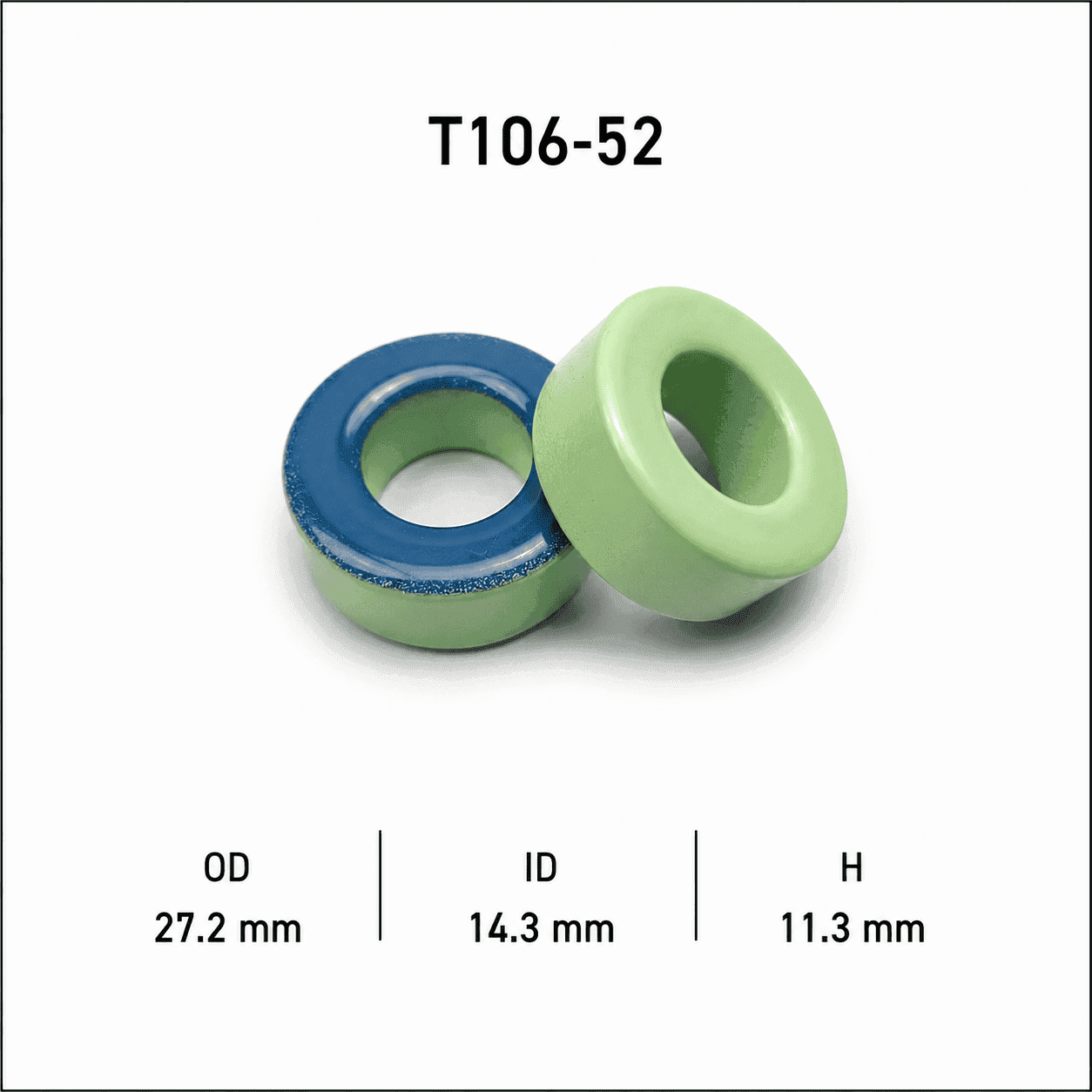 هسته پودر آهن حلقوی مدل T106-52 — تصویر ۲
