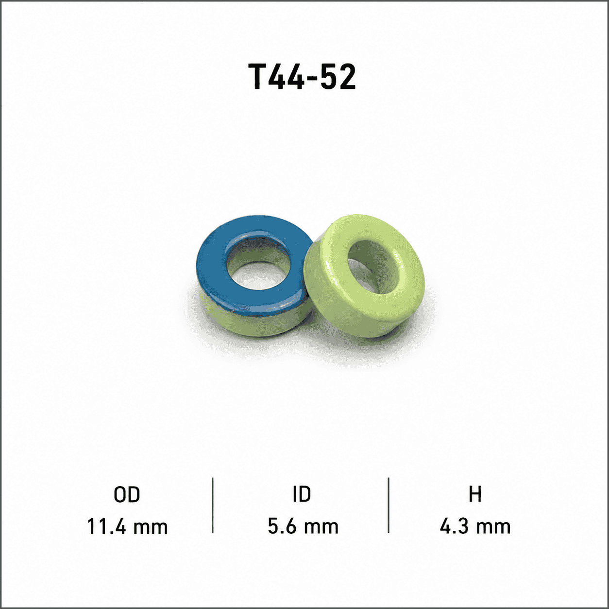 هسته پودر آهن حلقوی مدل T44-52
