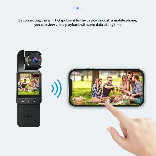 دوربین کوچک ورزشی وای فای دار مدل DV02 با نمایشگر 1.54 اینچ — تصویر ۶