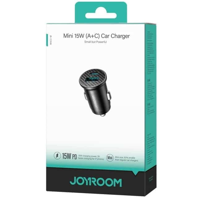 شارژر فندکی Type-C و USB خودرو 15 وات جویروم JR-CCN16 — تصویر ۸