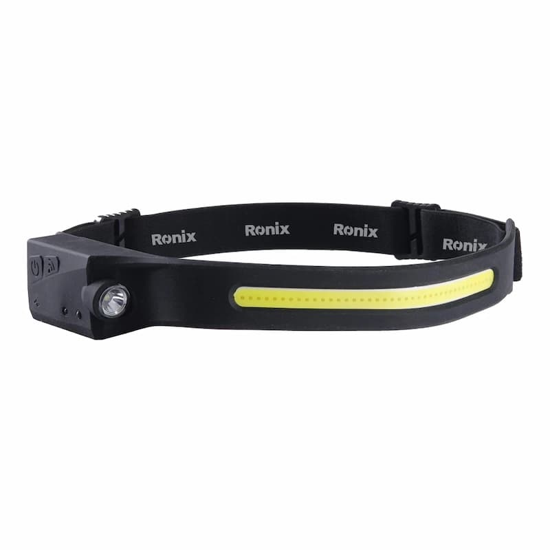 چراغ پیشانی شارژی سنسوردار رونیکس مدل RONIX RH-4289 نور 350 لومن