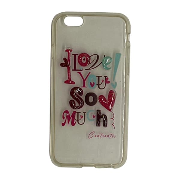 قاب ژله ای شفاف آیفون 6Plus طرح Love You