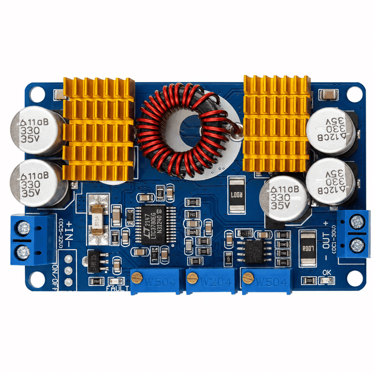 ماژول مبدل DC-DC کاهنده و افزاینده قابل تنظیم LTC3780