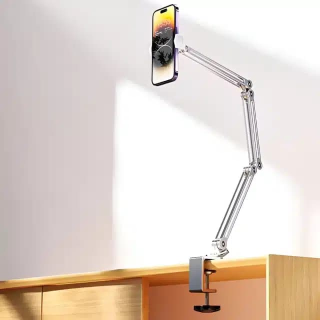 هولدر گوشی موبایل و تبلت قابل اتصال به لبه میز و تخت CZ11 — تصویر ۲