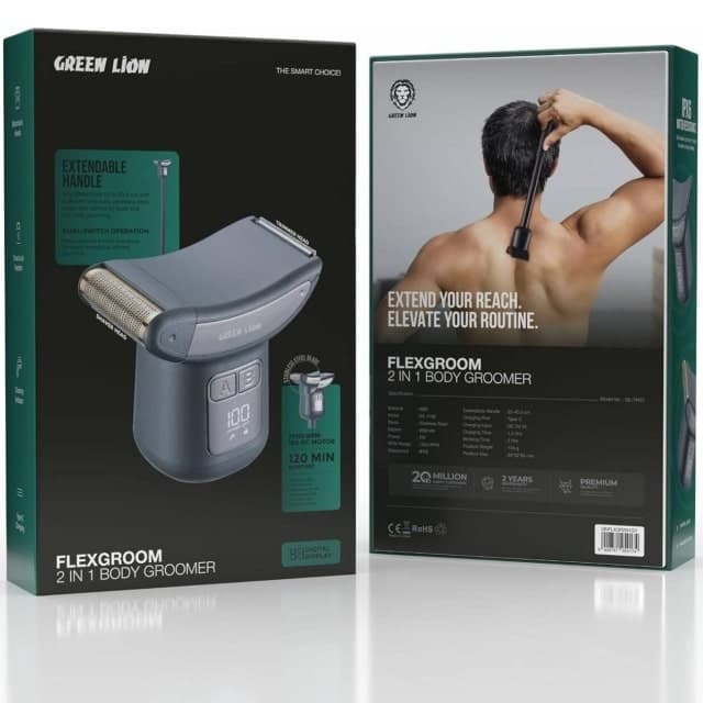 ماشین اصلاح شارژی گرین لاین (Green Lion) مدل GNFLXGR2N1GY GL-TM37 — تصویر ۲