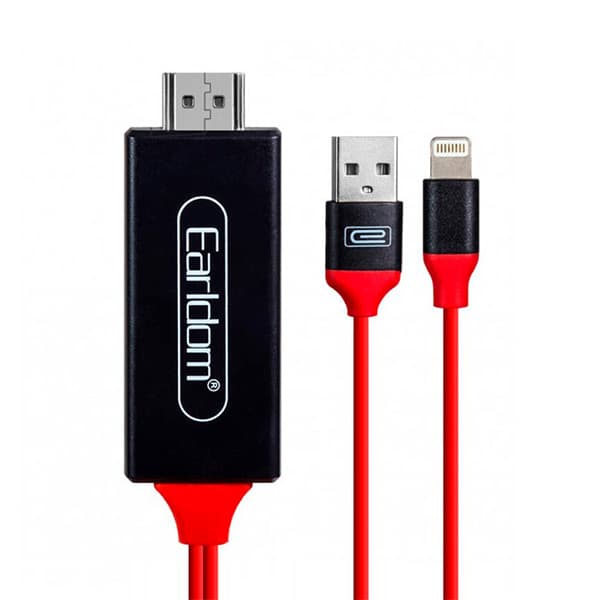 کابل تبديل Lightning به HDMI ارلدام ET-W5 طول 2متر