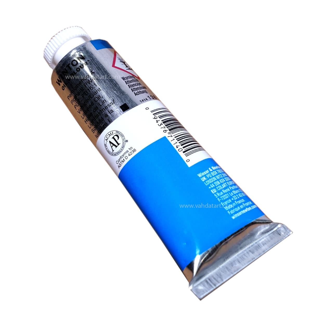 رنگ روغن وینزور CERULEAN BLUE HUE حجم 37 میل — تصویر ۲
