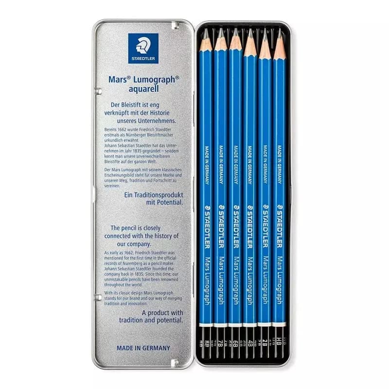 مداد طراحی استدلر مدل Mars Lumograph 100 G6 مجموعه 6 عددی — تصویر ۵