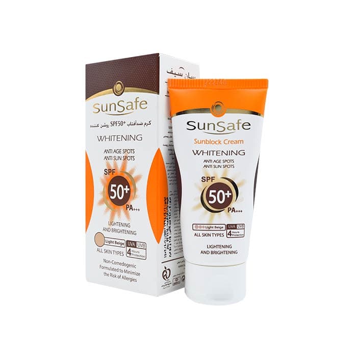 کرم ضد آفتاب SPF۵۰ روشن کننده سان سیف