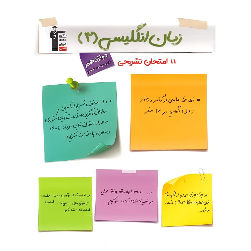 11 امتحان تشریحی زبان انگلیسی دوازدهم قلم چی