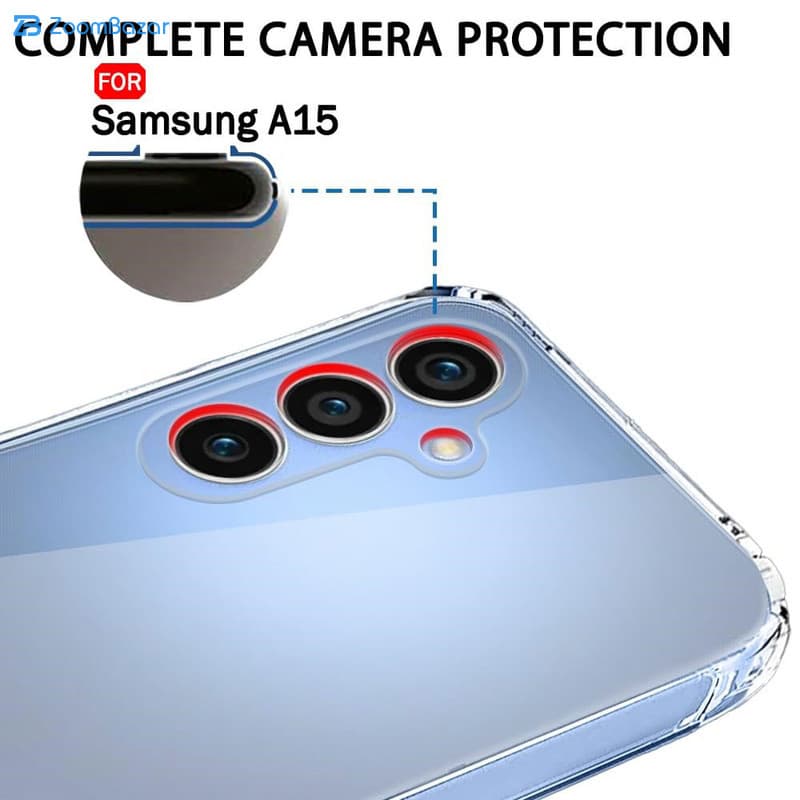 قاب اپیکوی مدل Transparent Clear مناسب برای گوشی موبایل سامسونگ Galaxy A15 5G/4G — تصویر ۸