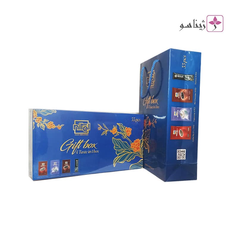 پک کادویی کافی میکس -کاپوچینو -هات چاکلت – اسپرسو نیتل – ۳۳ ساشه