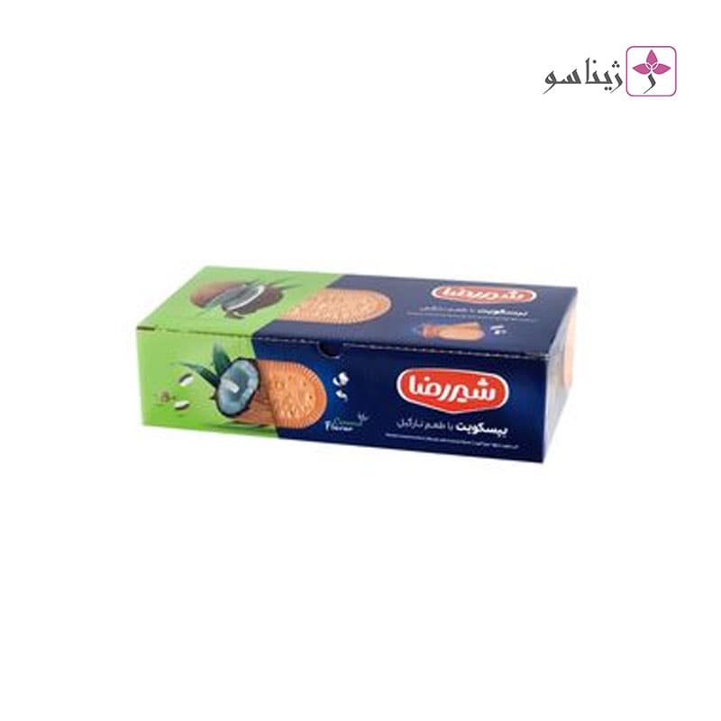 بیسکویت با طعم نارگیل شیررضا – 600 گرم