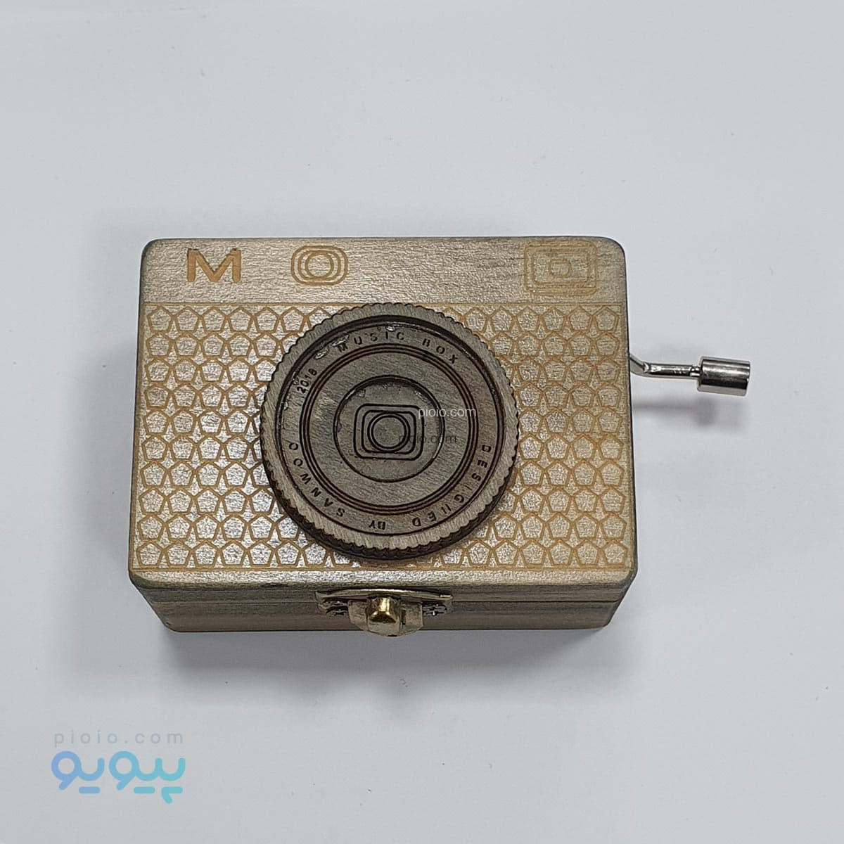 جعبه موزیکال چوبی طرح دوربین — تصویر ۴