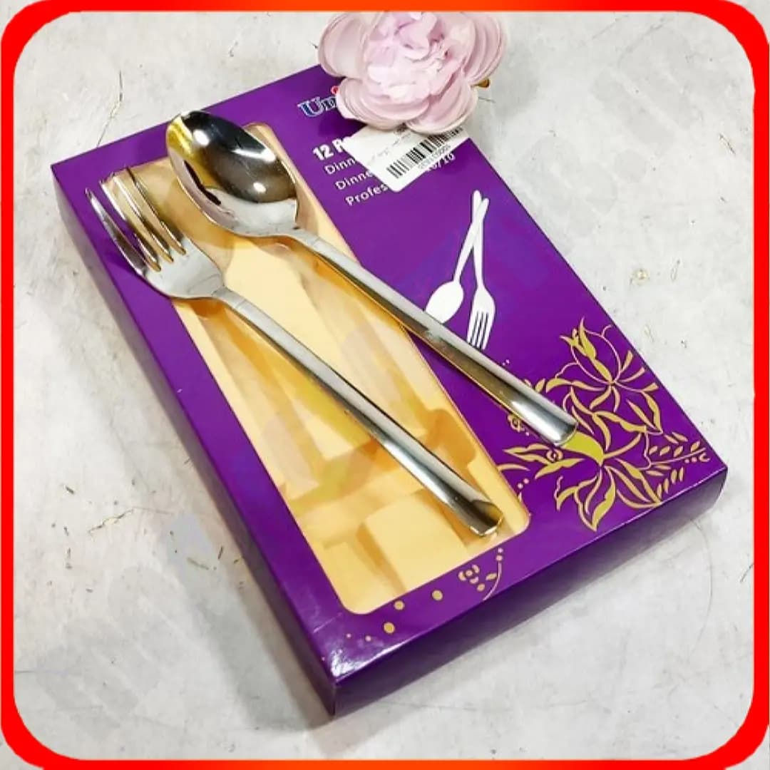 قاشق چنگال استیل ساده شیکاگو یونیک لایف