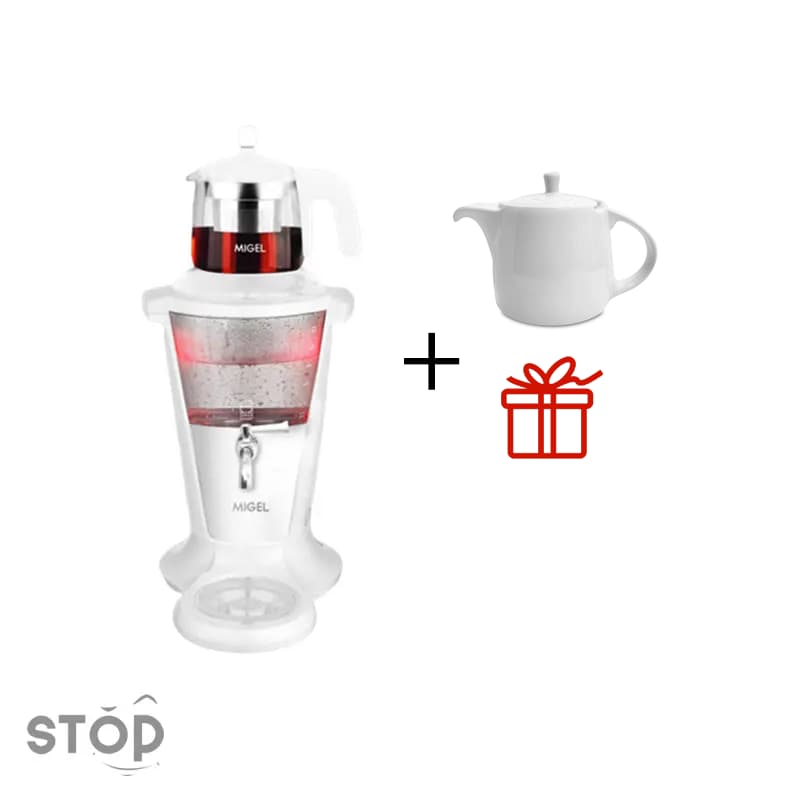 چای ساز سماوری میگل مدل GTS 301 به همراه قوری چینی رایگان — تصویر ۵