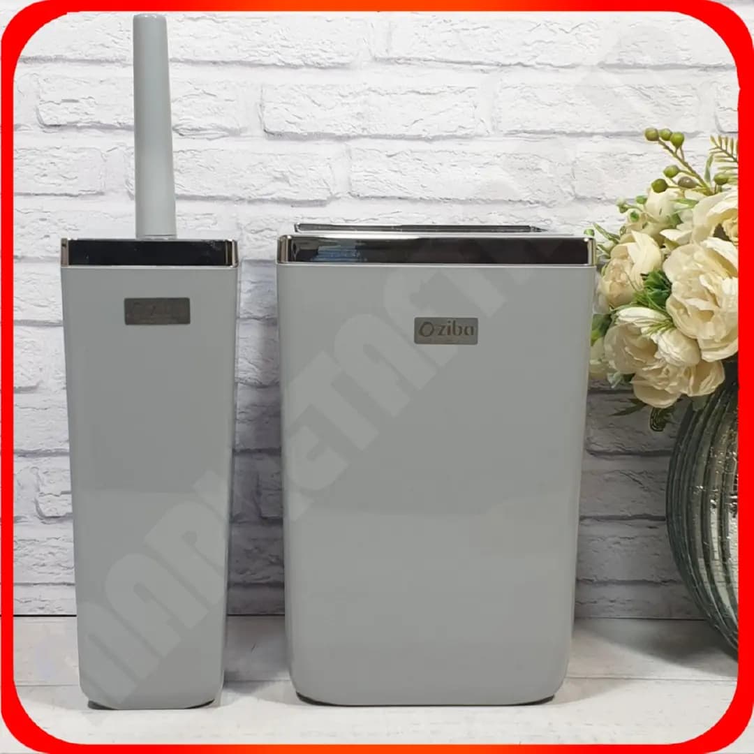 سطل و فرچه فایتون کروم 36262 طوسی زیباسازان