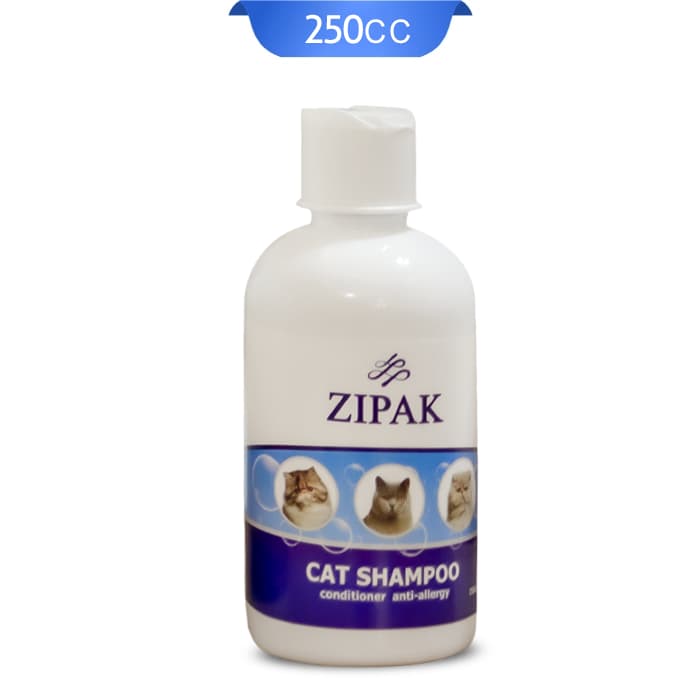 شامپو و نرم کننده گربه زیپک 250 میلی لیتر Zipak Cat Shampoo