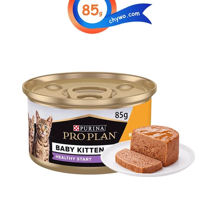 کنسرو بچه گربه پروپلن طعم مرغ مدل کیتن وزن 85 گرم ProPlan Kitten Healthy Start