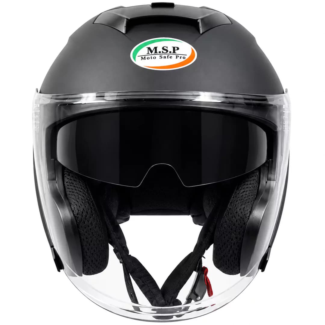 کلاه کاسکت بدون فک ام اس پی مدل 336MATT BLACK — تصویر ۵