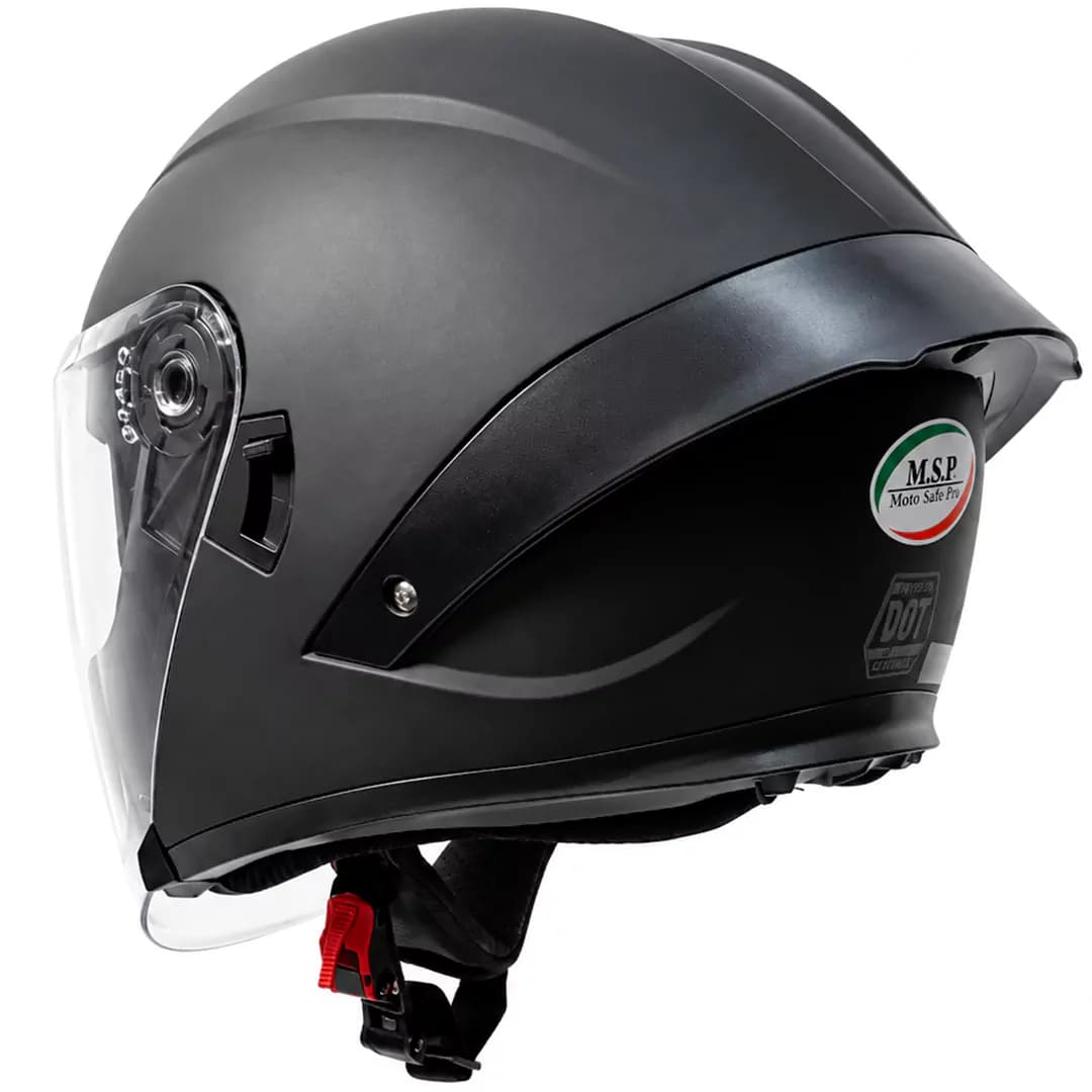 کلاه کاسکت بدون فک ام اس پی مدل 336MATT BLACK — تصویر ۳