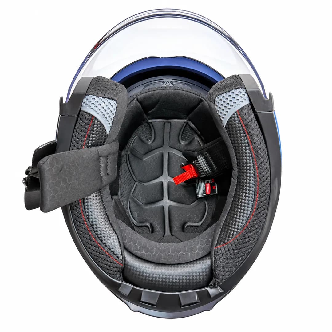 کلاه کاسکت بدون فک ام اس پی مدل 336MATT BLACK BLUE — تصویر ۶