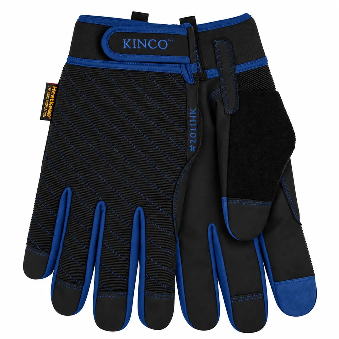 دستکش زمستانی کینکو مدل HEATKEEP BLACK BLUE — تصویر ۳