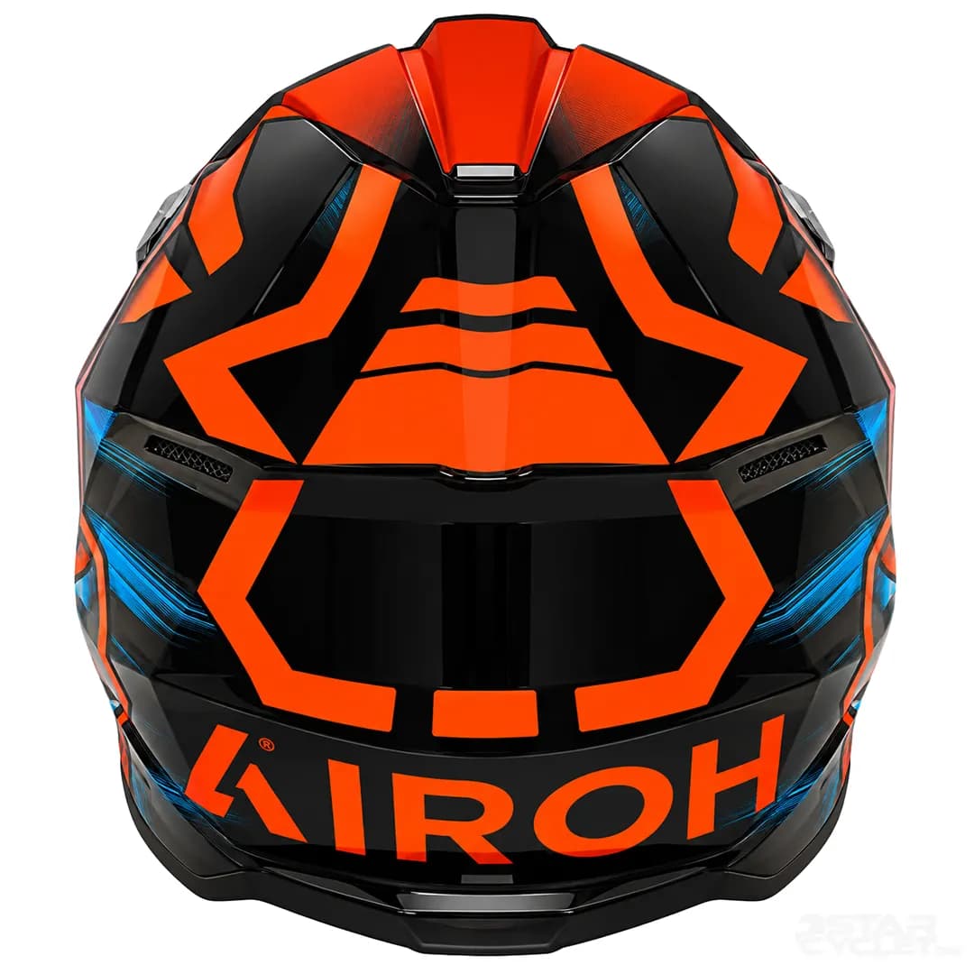 کلاه کاسکت کراسی آیرو مدل RAP CYBER ORANGE — تصویر ۴