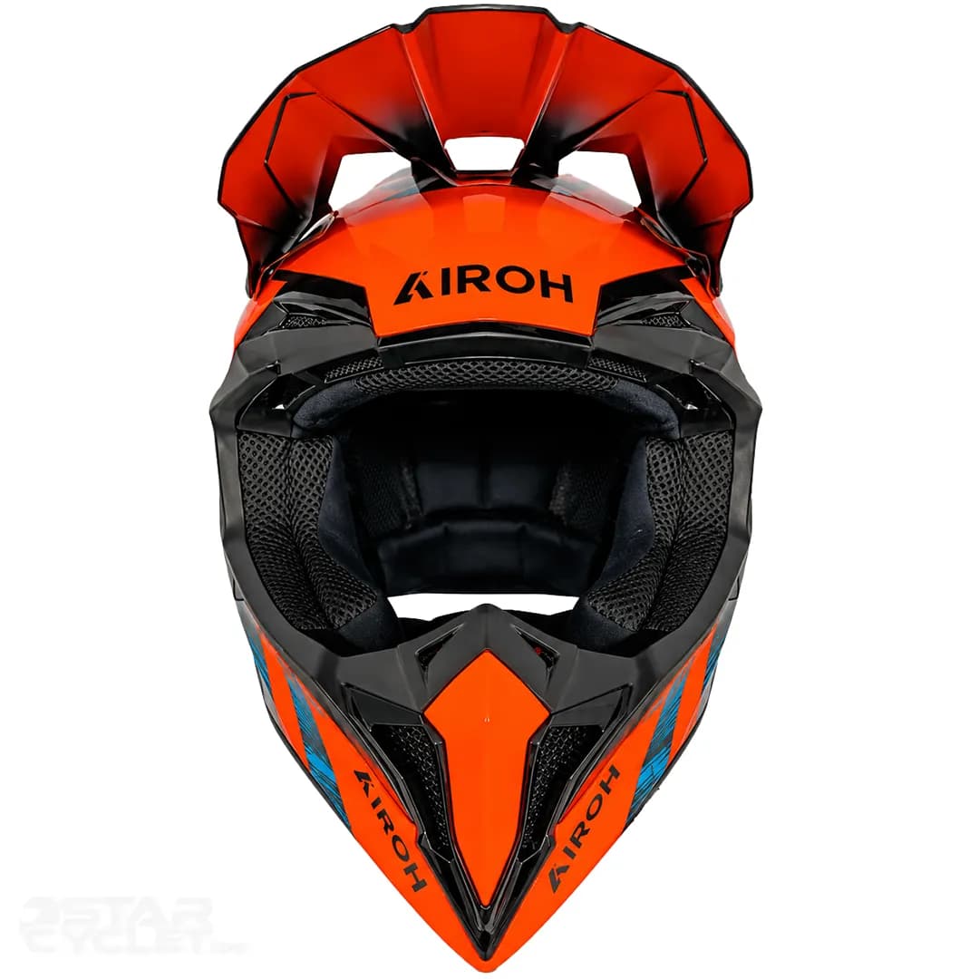 کلاه کاسکت کراسی آیرو مدل RAP CYBER ORANGE — تصویر ۳