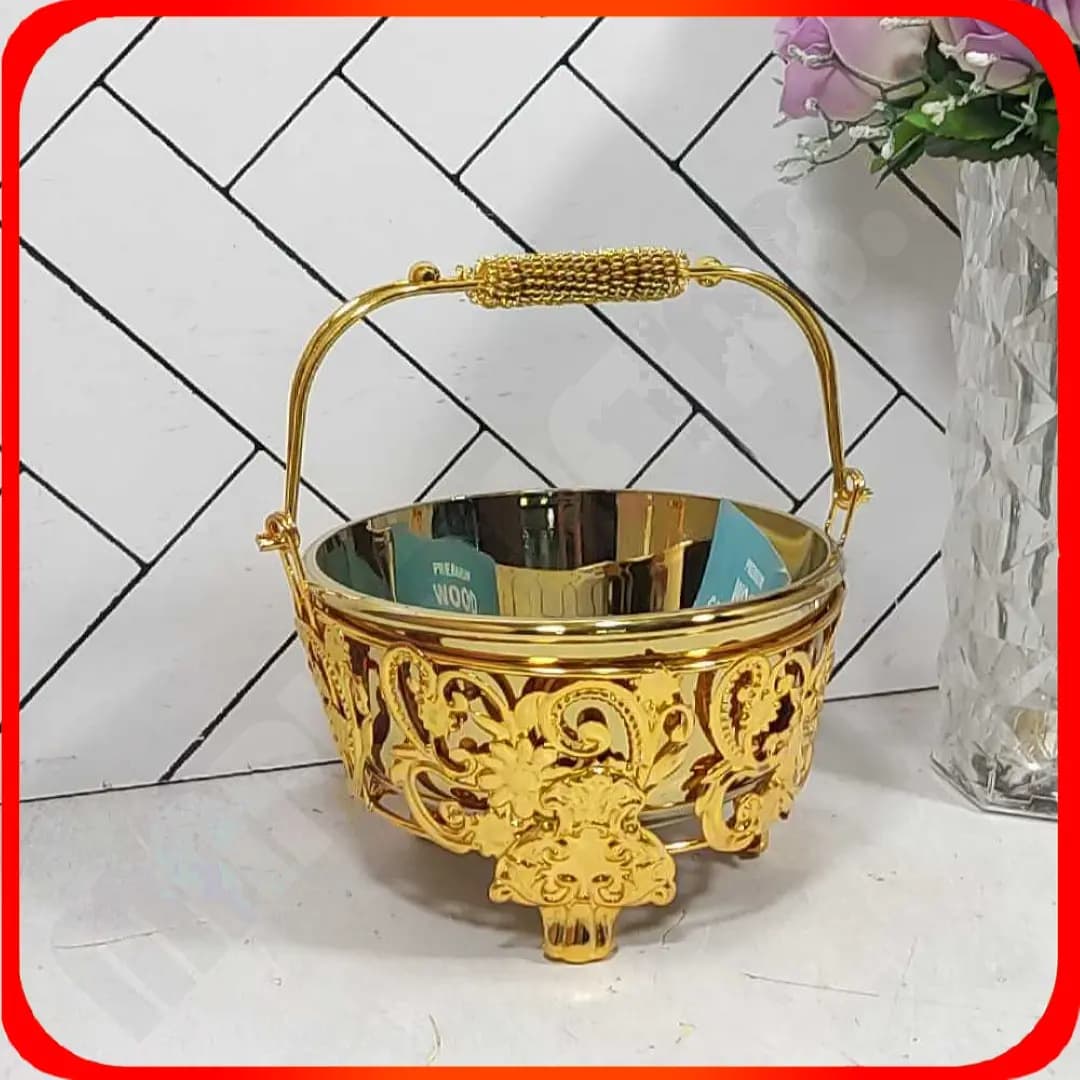 شکلات خوری دسته فلزی طلایی زومبا