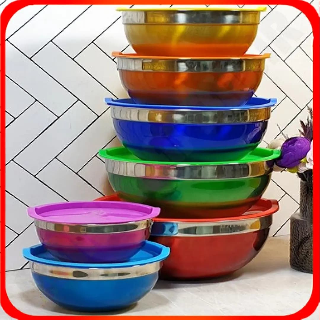 سرویس رنگی درب رنگی 7 تکه استیل نگیر M2922 زومبا