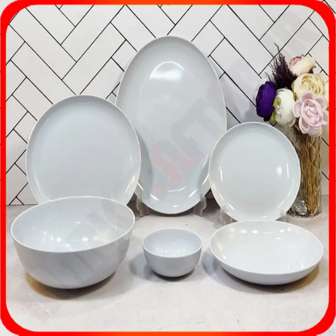 سرویس 26 پارچه دیوالی سفید اپال جام