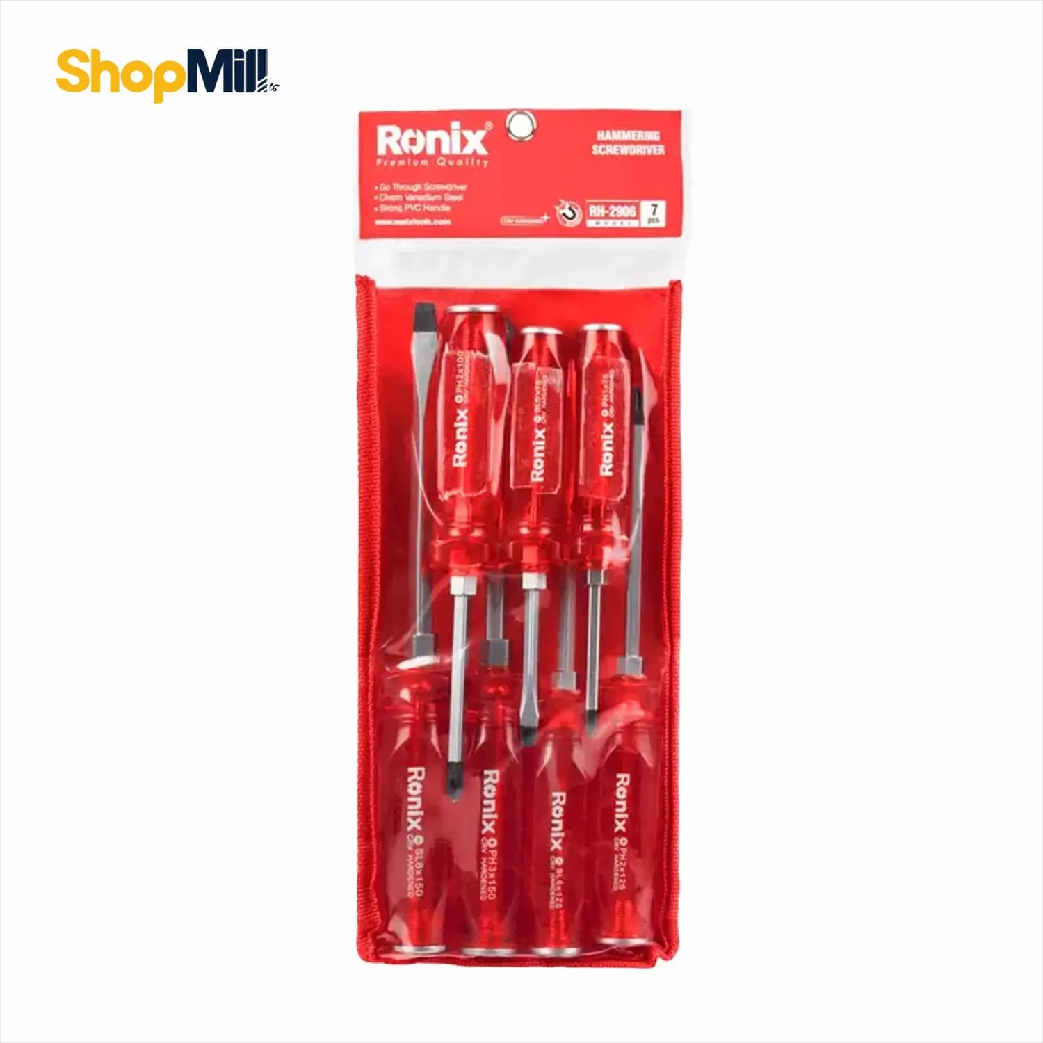 مجموعه 7 عددی پیچ گوشتی ضربه خور رونیکس (Ronix) مدل RH-2906 — تصویر ۲
