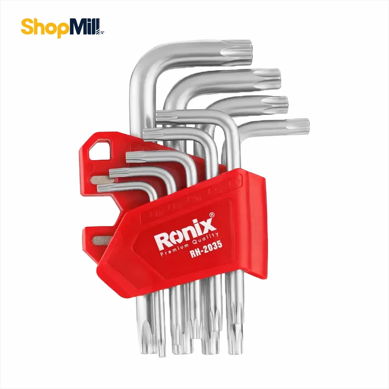 ست آلن ستاره ای 9عددی کوتاه مگنتی رونیکس(Ronix) مدل RH-2035