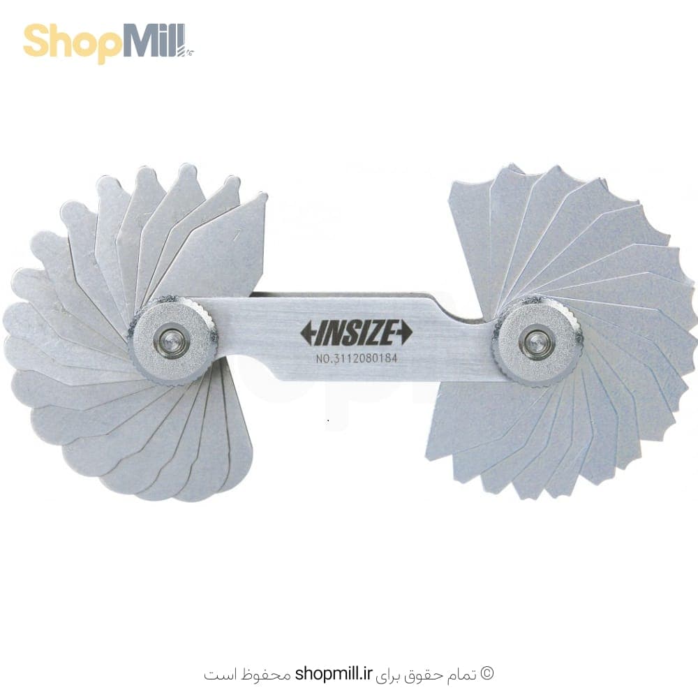 شابلون شعاع سنج 15-7.5 میلی متری اینسایز (Insize) مدل 16-4801