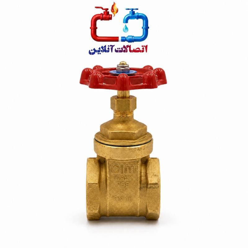 شیر فلکه کشویی 11/2 اینچ سیم ایتالیا PN16