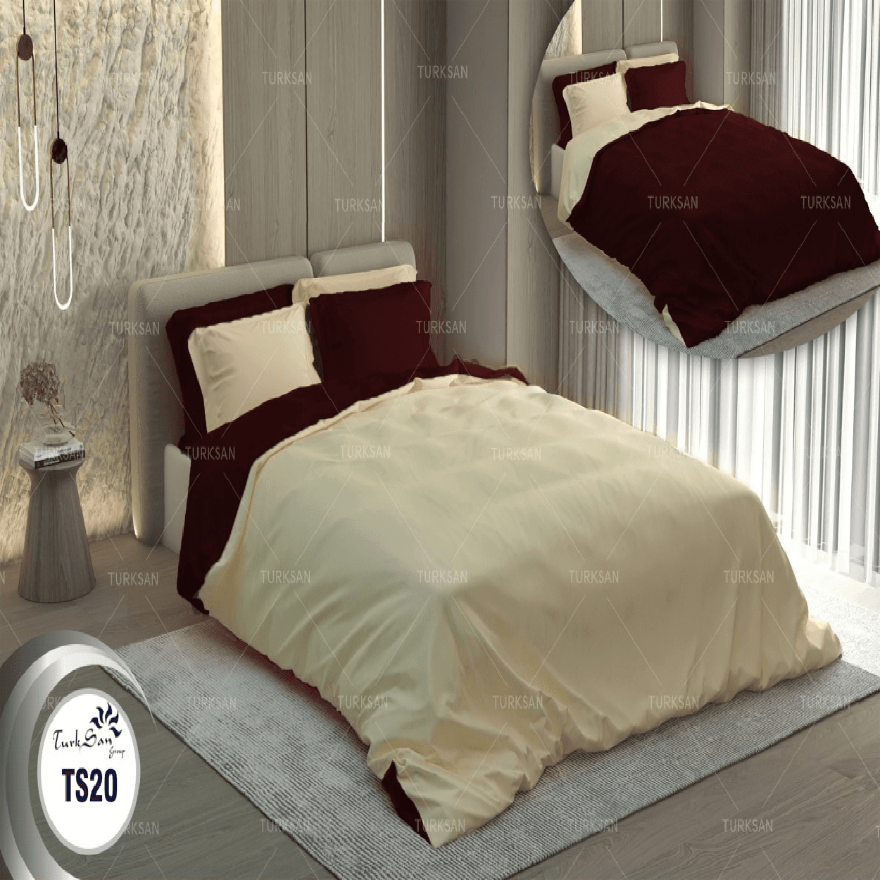 سرویس روتختی ترکسان دونفره دو رو کد ts-20