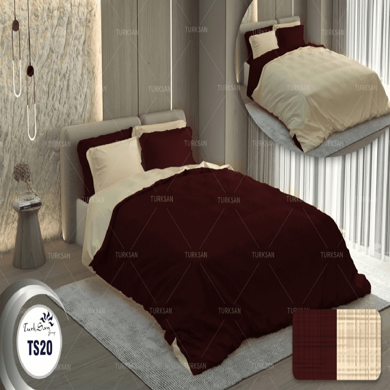 سرویس روتختی ترکسان دونفره دو رو کد ts-20 — تصویر ۲