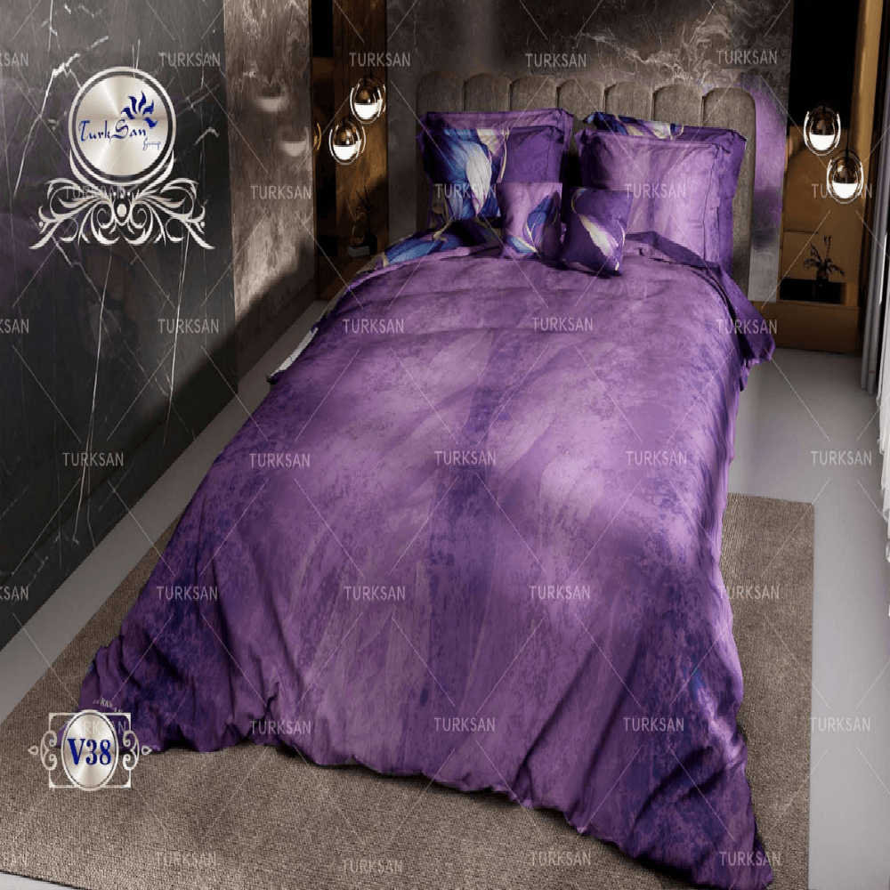 سرویس روتختی ترکسان مخمل دونفره دو رو کد v-38 — تصویر ۲