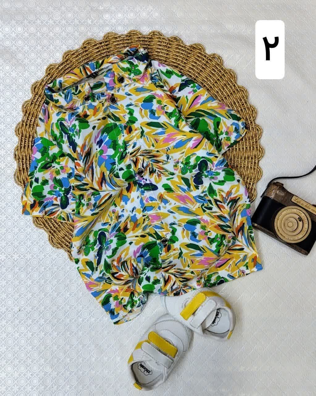 پیراهن هاوایی اسپرت بچگانه — تصویر ۴