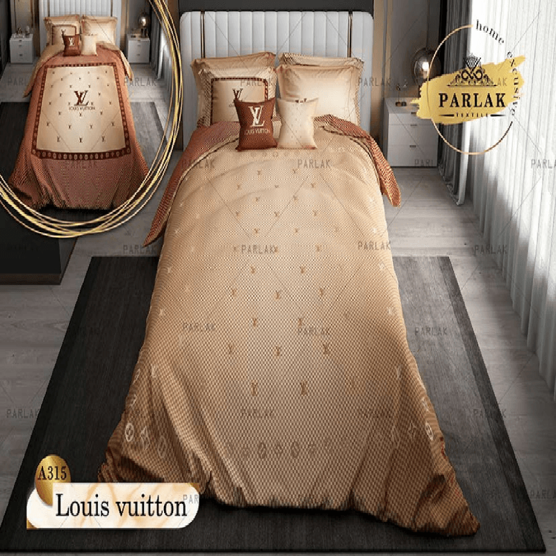 سرویس روتختی پارلاک دونفره دو رو مدل Louis Vuitton کد A-315 — تصویر ۲