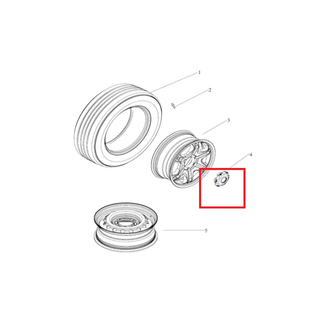 قالپاق کد 37T01004 پیکاپ آسنا